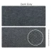 Polyester Felt Desk Mat Large Gaming Mouse Pad 90X40 cm-  dark grey
