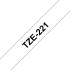 Brother original TZe221 tape &ndash; sort p&aring; hvid, 9 mm bred