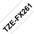 Brother original TZe-FX261 tape – sort tekst på hvid, fleksibel kabeltape, 36 mm bred