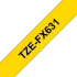 Brother original TZe-FX631 tape &ndash; sort p&aring; gul, 12 mm bred